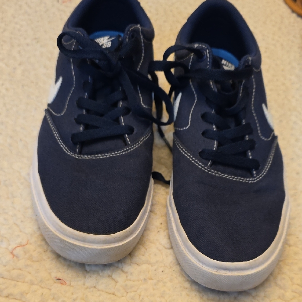 Nike Men's Navy and White Sneakers